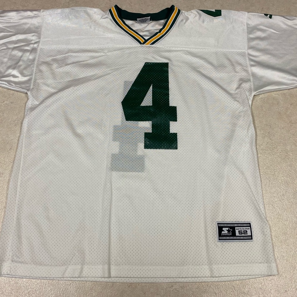 Vintage Starter NFL Green Bay Packers Brett Favre #4 Jersey Size 52/XL.